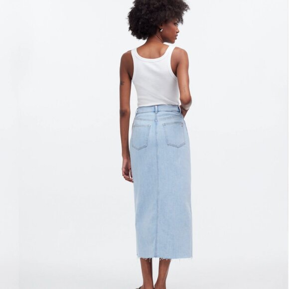 Madewell Rilee Denim Midi Skirt - Picture 2 of 7